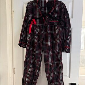 Worn & Washed once -Plaid Pajamas - Red and Black